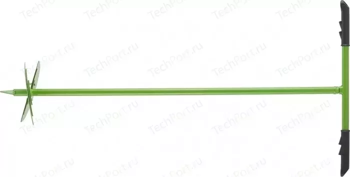 Бур СИБРТЕХ почвенный ручной 1110 мм с удлинителем 1000 мм, сменные ножи D 150 мм, D 200 мм (64399)