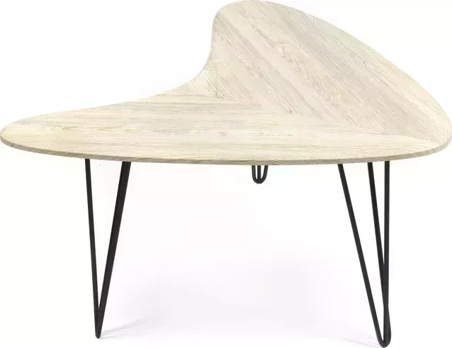 Стол журнальный TetChair Wolcot МДФ/металл скания натуральная ножки черные