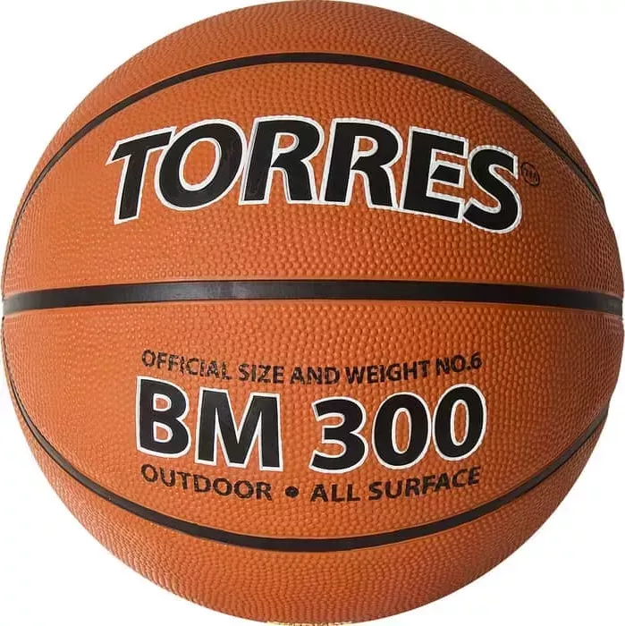 Мяч баскетбольный TORRES BM300 B02016, р.6