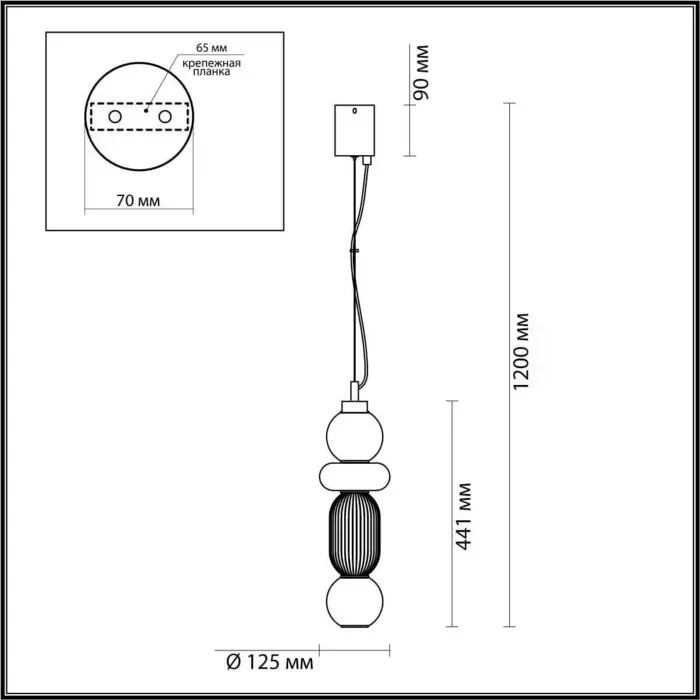 Светильник ODEON LIGHT Подвесной светодиодный Beans 4826/18L