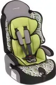 Автокресло Leader Kids Прайм Isofix с вкладышем зеленый принт KRES0434