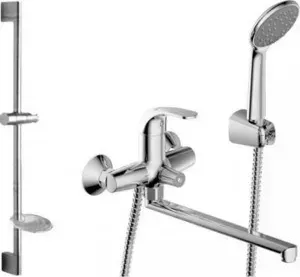 Смеситель для ванны Bravat комнаты Fit 2 в 1 (F00416C)