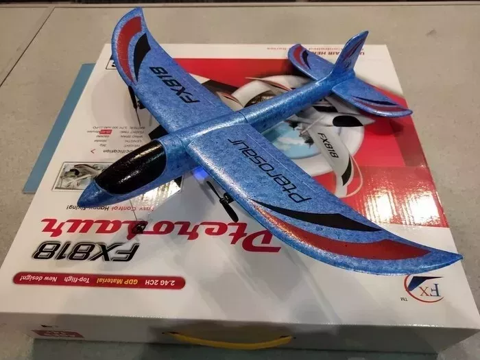 Радиоуправляемый самолет Fei Xiong Pterosaur Blue 2.4G, синий - FX818-BLUE
