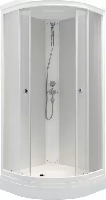 Душевая кабина TRITON Ультра 80x80 задние стенки матовые, стекла прозрачные (Щ0000040485)