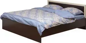 Кровать Олимп двойная 21.54-01 венге/дуб линдберг 180x200