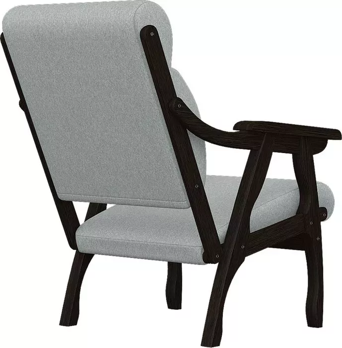 Фото №0 Кресло Мебелик Вега 10 ткань серый. каркас венге