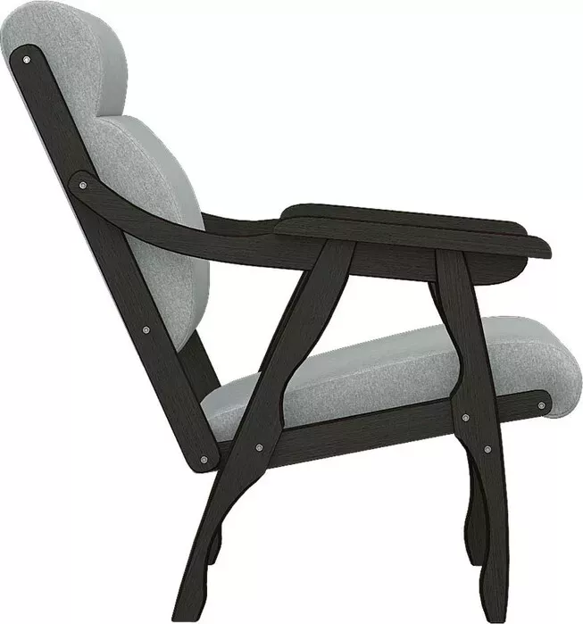 Фото №1 Кресло Мебелик Вега 10 ткань серый. каркас венге