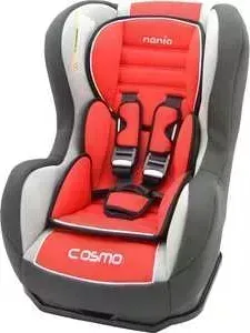 Автокресло NANIA Cosmo SP 0-18кг Agora Carmin luxe темно-серый/красный/светло-серый 88129