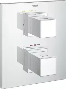 Термостат для душа Grohe Grohtherm Cube с механизмом (19959000, 35500000)