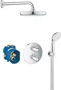 Душевая система Grohe Grohtherm 1000 New с термостатом, ручным душем (34614001)
