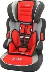 Автокресло NANIA Biline SP 9-36кг Agora Carmin luxe серый/красный/светло-серый 589129