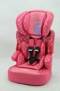 Автокресло NANIA Biline Sp 9-36кг Animals Hippo Fushia розовый 296135
