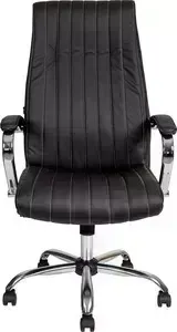 Кресло офисное Алвест AV 129 CH (04) MK экокожа 223 черная, TW сетка 455 черная