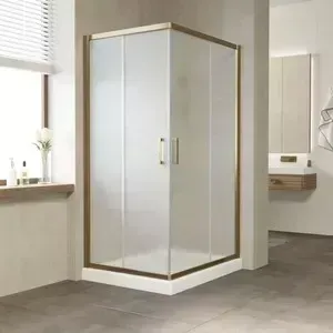 Душевой уголок Vegas Glass ZA 120*80 05 10 профиль бронза, стекло сатин