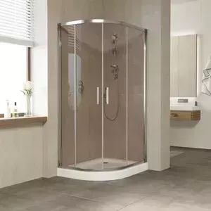 Душевой уголок Vegas Glass ZS-F 120*80 08 05 профиль глянцевый хром, стекло бронза