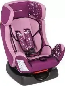 Автокресло Leader Kids Флейт 0-1-2 гр. 0-25 кг фиолетовый принт