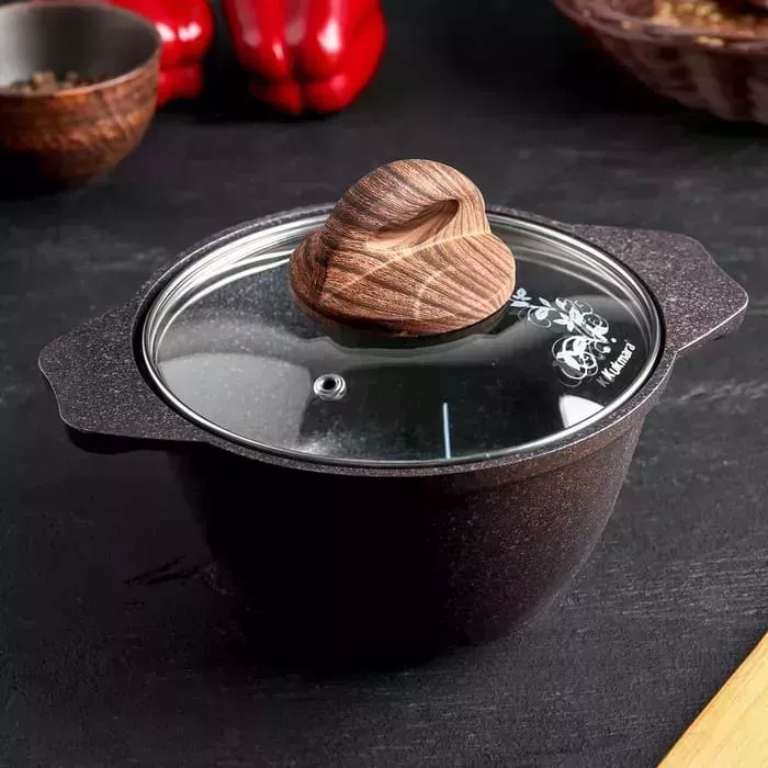 Кастрюля KUKMARA 1,0л Granit ultra blue (кгг12а)