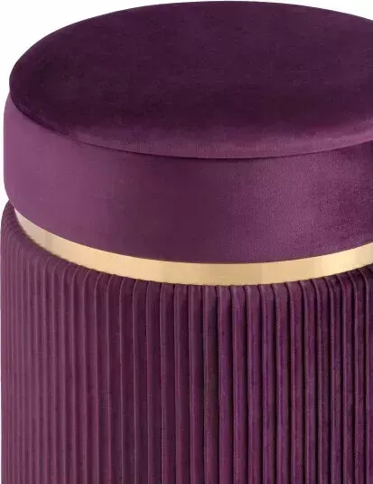 Пуф Stool Group с ящиком Миранда велюр сливовый 19B352VA-8167-42