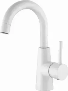 Смеситель для раковины Elghansa Rund белый камень (16B1230-White Stone)