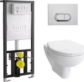 Унитаз подвесной VITRA с инсталляцией S20 безободковый, микролифт (9004B003-7202)