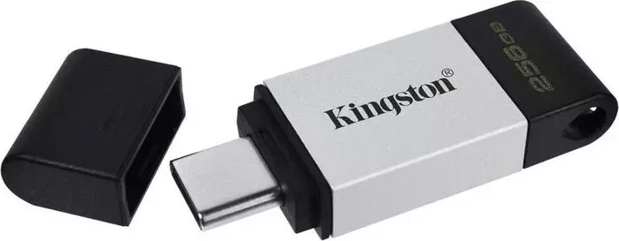 Фото №2 Флеш-накопитель KINGSTON Флеш Диск 256Gb DataTraveler 80 DT80/256GB USB3.0 черный (DT80/256GB)