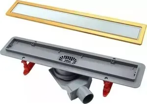 Душевой лоток PESTAN White Glass Gold Line 450 мм (13100089)