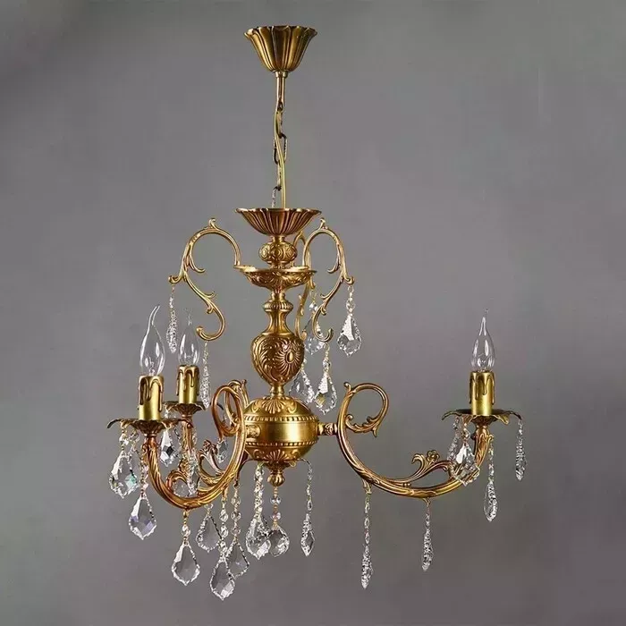 Люстра Ambiente Alicante 8888/3 AB Leaf Crystal