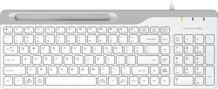 Клавиатура A4TECH Fstyler FK25 белый/серый USB slim (FK25 WHITE)