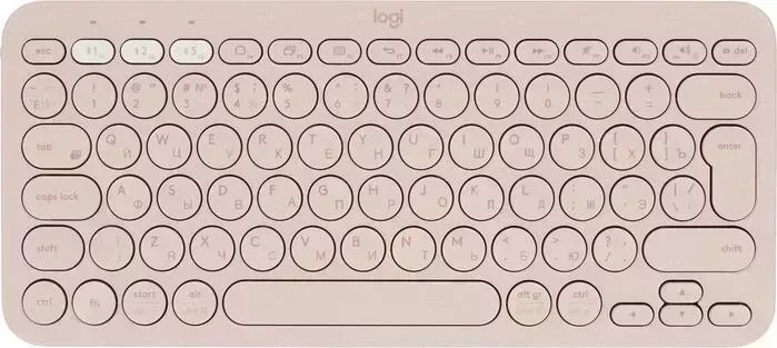 Клавиатура LOGITECH K380 Multi-Device Bluetooth Keyboard - ROSE - RUS - BT - INTNL (920-010569)
