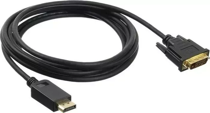 Кабель аудио BURO -видео 1.1v DisplayPort (m)/DVI-D (Dual Link) (m) 3м. Позолоченные контакты черный (BHP DPP_DVI-3)