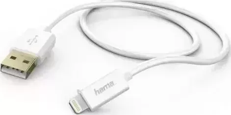Кабель HAMA GoldMFi 00173640 Lightning (m) USB A(m) 1.5м белый