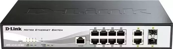 Коммутатор D-LINK DGS-1210-10/ME DGS-1210-10/ME/B 8G 2SFP упр