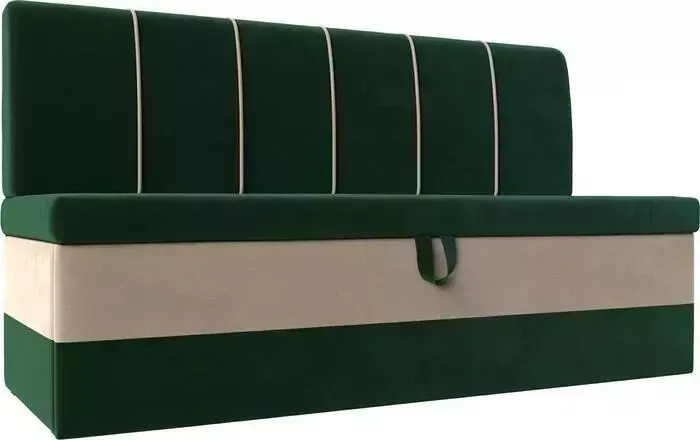 Кухонный диван Лига Диванов Энигма велюр зеленый\бежевый (112884)