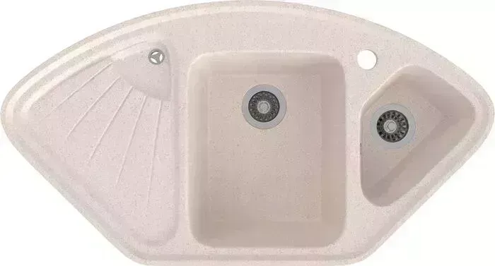 Мойка кухонная Gamma Stone GS-16-28 бежевый, с сифоном