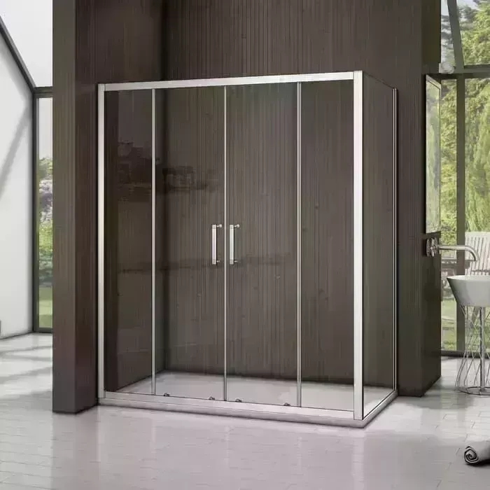 Душевой уголок Good Door Latte WTW-TD+SP 160х80 с поддоном, прозрачный, хром матовый