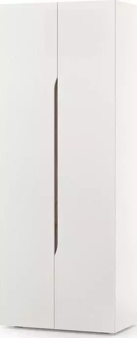 Шкаф Моби двухстворчатый Муссон 13.198 белый/дуб эндгрейн элегантный (1023669)
