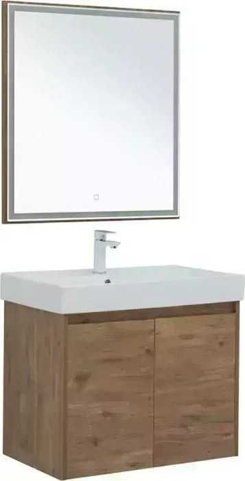 Мебель для ванной AQUANET Nova Lite 75 две дверки, дуб рустикальный