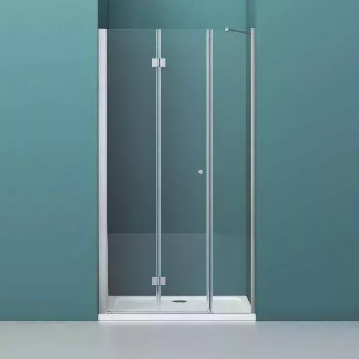 Душевая дверь BELBANGO Albano BS-13 160х195 прозрачная, хром (ALBANO-BS-13-60+100-C-Cr)