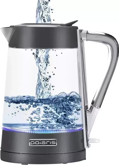 Чайник электрический POLARIS PWK 1719CGL 1.7л. 2200Вт серебристый (стекло)