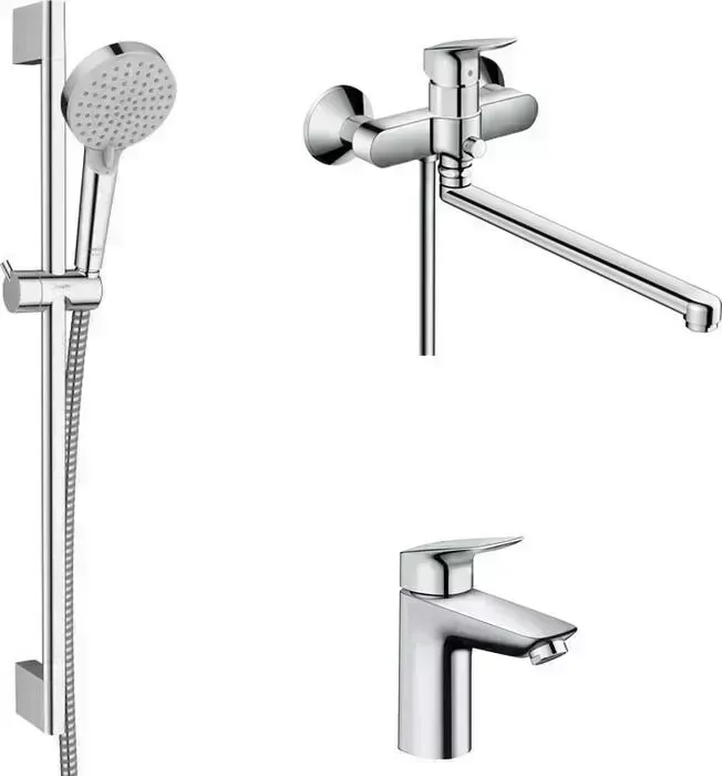 Комплект смесителей Hansgrohe Logis универсальный (71402000, 71107000, 26275000)