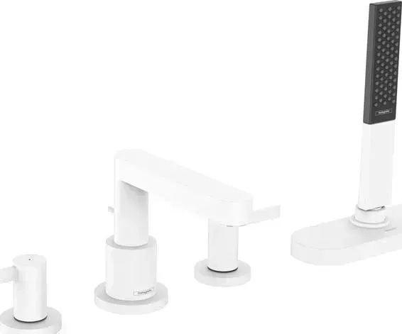Смеситель для ванны Hansgrohe Finoris белый матовый (76444700, 13622180)