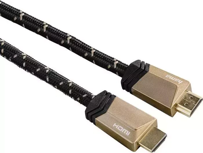 Кабель HDMI HAMA Ultra High Speed 8K (m)/ (m) 3м. Позолоченные контакты черный 5зв (00122187)