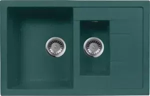 Мойка кухонная AquaGranitEx M-21K 780х500 зеленый (M-21K (305))