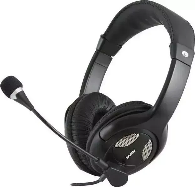 Наушники SVEN с микрофоном AP-670MV черный 2.5м мониторные оголовье (SV-0410670MV) (SV-0410670MV)