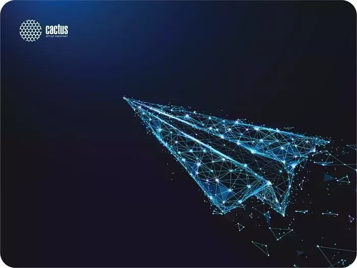 Коврик для мыши CACTUS Airplane черный 400x300x3 мм (CS-MP-PRO03XL)