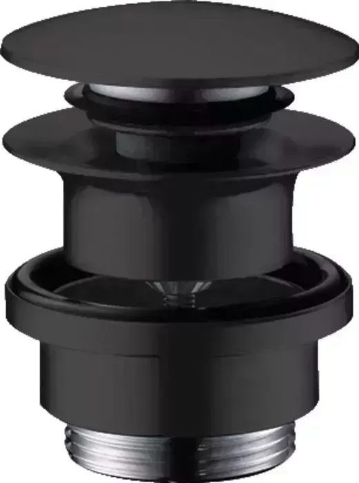 Донный клапан Hansgrohe Push-open черный матовый(50100670)