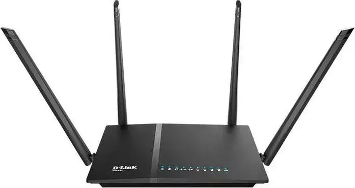 Роутер беспроводной D-LINK DIR-825/RU/R AC1200 10/100/1000BASE-TX/4G ready черный (DIR-825/RU/R)