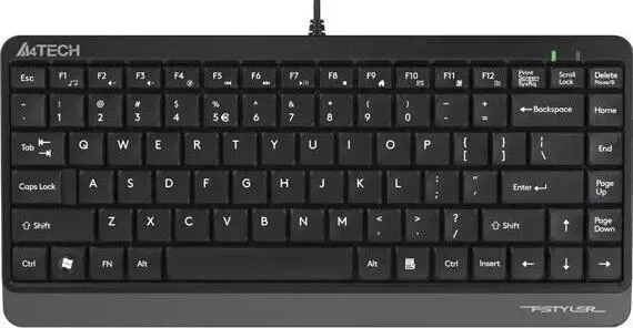 Клавиатура A4TECH Fstyler FK11 черный/серый USB slim