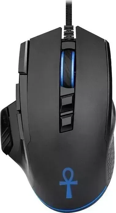 Мышь проводная OKLICK 727G ANUBIS черный оптическая (5800dpi) USB (9but) (1465489)
