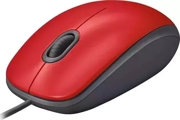 Мышь проводная LOGITECH Mouse M110 Silent USB Red Ret (910-005489)